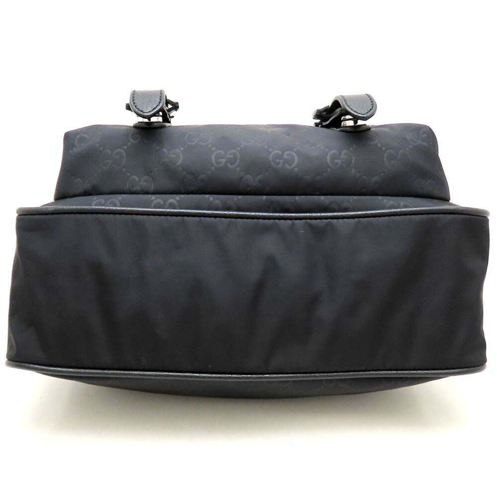 GUCCI Black Leather Shoulder Bag - Picture 4 of 16